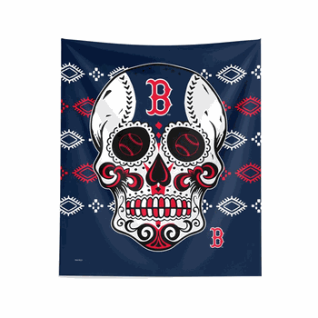 MLB Boston Red Sox Candy Skull Wall Hanging 34x40