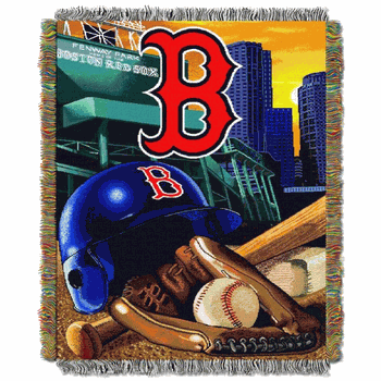 MLB Boston Red Sox Homefield Advantage Tapestry Throw Blanket 48x60 Inches