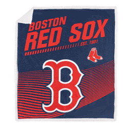 MLB Boston Red Sox New School Mink Sherpa Throw