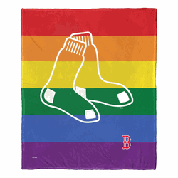 MLB Boston Red Sox Pride Series Silk Touch Throw Blanket 50x60 Inches