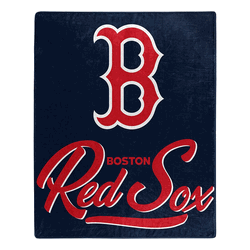 MLB Boston Red Sox Signature Raschel Throw Blanket 50x60 Inches