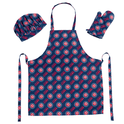MLB Chicago Cubs 3Pc Set Apron Oven Mitt And Hat