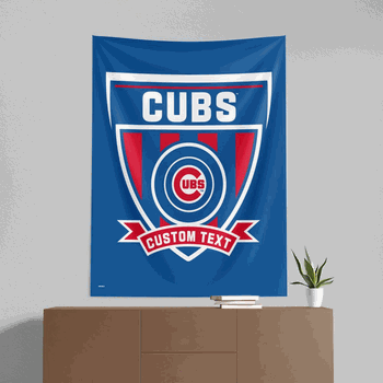 MLB Chicago Cubs Allegiance Personalized Wall Hanging 50x60 Inches