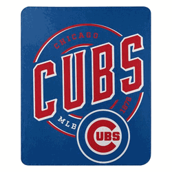 MLB Chicago Cubs Campaign Fleece Throw Blanket 50x60 Inches
