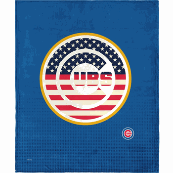 MLB Chicago Cubs Celebrate Series Silk Touch Sherpa Throw Blanket 50x60 Inches