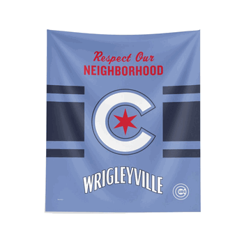 MLB Chicago Cubs City Connect Wall Hanging 34x40 Inches