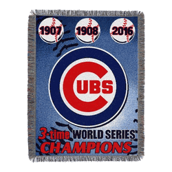 MLB Chicago Cubs Commemorative Series Throw Blanket 48x60 Inches