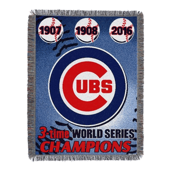 MLB Chicago Cubs Commemorative Series Throw Blanket 48x60 Inches