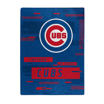 MLB Chicago Cubs Digitize Raschel Throw Blanket 60x80Inches