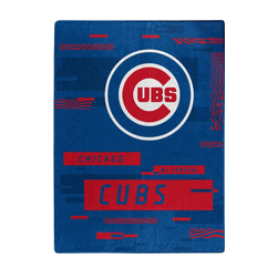 MLB Chicago Cubs Digitize Raschel Throw Blanket 60x80Inches