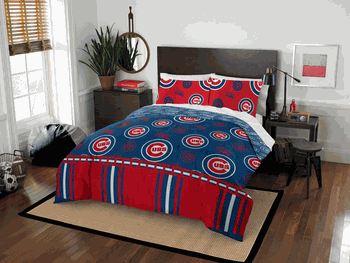 MLB Chicago Cubs Rotary Full Bed In A Bag Set 78 x 86 Inches