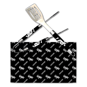 MLB Chicago White Sox Bbq Grill Utensil Set