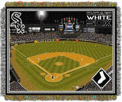MLB Chicago White Sox Cellular Field Stadium Tapestry Throw