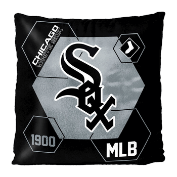 MLB Chicago White Sox Connector Velvet Reverse Pillow 16 x 16 Inches