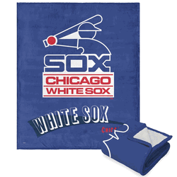 MLB Chicago White Sox Cooperstown Collection Throwback Silk Touch Sherpa Throw Blanket 50 x 60 Inches