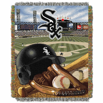 MLB Chicago White Sox Homefield Advantage Tapestry Throw Blanket 48x60 Inches