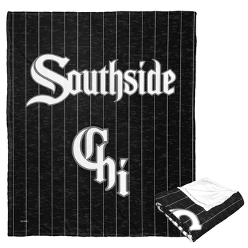 MLB Chicago White Sox Silk City Connect Touch Throw Blanket 50x60 Inches