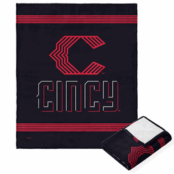 MLB Cincinnati Reds City Connect Silk Touch Throw Blanket 50x60 Inches