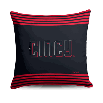 MLB Cincinnati Reds City Connect Throw Pillow 18x18 Inches