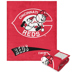 MLB Cincinnati Reds Cooperstown Collection Throwback Silk Touch Sherpa Throw Blanket 50 x 60 Inches