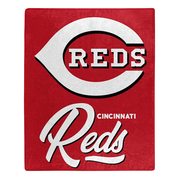 MLB Cincinnati Reds Signature Raschel Throw Blanket 50x60 Inches