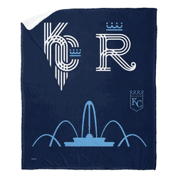 MLB City Connect Kansas City Royals Silk Touch Sherpa Throw
