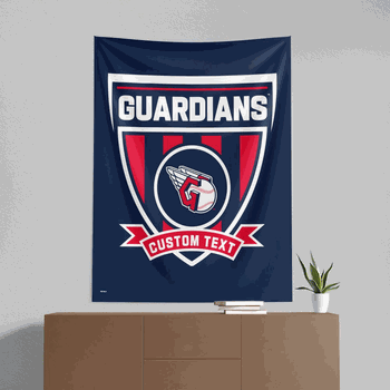 MLB Cleveland Guardians Allegiance Personalized Wall Hanging 50x60 Inches