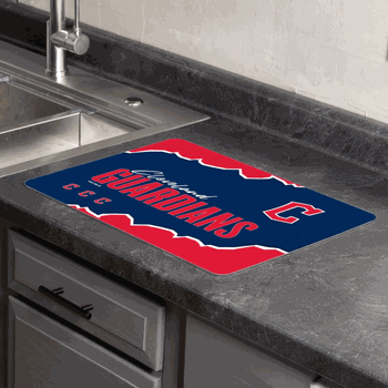 MLB Cleveland Guardians Torn Small Mat 15�20 inches
