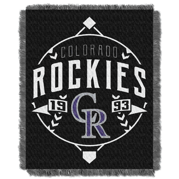 MLB Colorado Rockies Ace Jacquard Throw