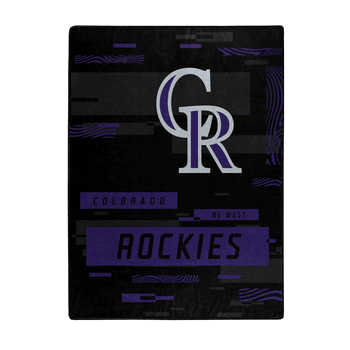 MLB Colorado Rockies Digitize Raschel Throw Blanket 60x80Inches