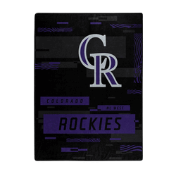 MLB Colorado Rockies Digitize Raschel Throw Blanket 60x80Inches