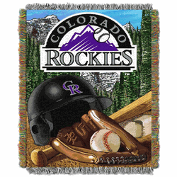 MLB Colorado Rockies Homefield Advantage Tapestry Throw Blanket 48x60 Inches