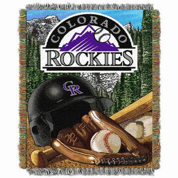 MLB Colorado Rockies Homefield Advantage Tapestry Throw Blanket 48x60 Inches