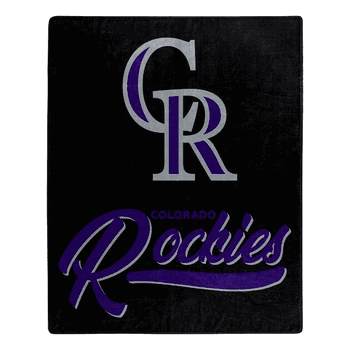 MLB Colorado Rockies Signature Raschel Throw
