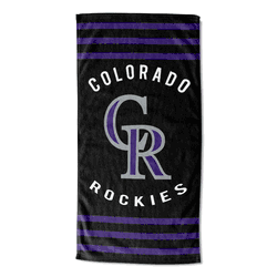 MLB Colorado Rockies Stripes Beach Towel