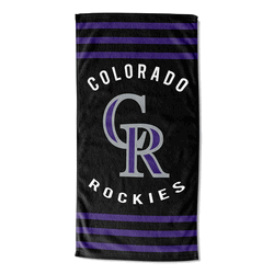 MLB Colorado Rockies Stripes Beach Towel 30 x 60 Inches