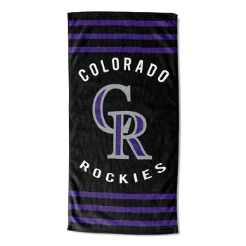 MLB Colorado Rockies Stripes Beach Towel