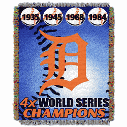 MLB Detroit Tigers Commemorative Series Throw