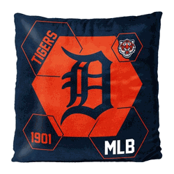 MLB Detroit Tigers Connector Velvet Reverse Pillow 16 x 16 Inches
