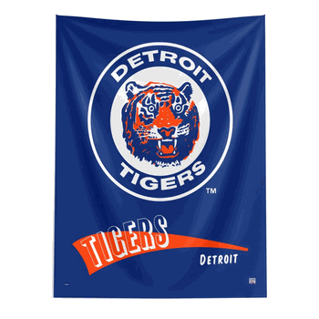 MLB Detroit Tigers Cooperstown Collection Throwback  Wall Hanging 50 x 60 Inches