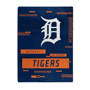 MLB Detroit Tigers Digitize Raschel Throw Blanket 60x80Inches
