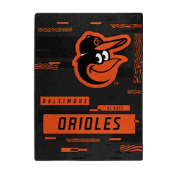 Baltimore Orioles Digitize Raschel Plush Throw Blanket