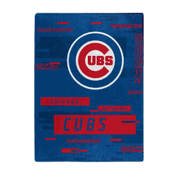 Chicago Cubs Digitize Raschel Plush Throw Blanket
