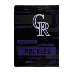 Colorado Rockies Digitize Raschel Plush Throw Blanket