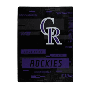 Colorado Rockies Digitize Raschel Plush Throw Blanket