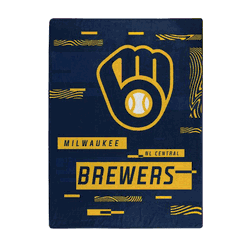 Milwaukee Brewers Digitize Raschel Plush Throw Blanket