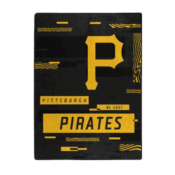 Pittsburgh Pirates Digitize Raschel Plush Throw Blanket