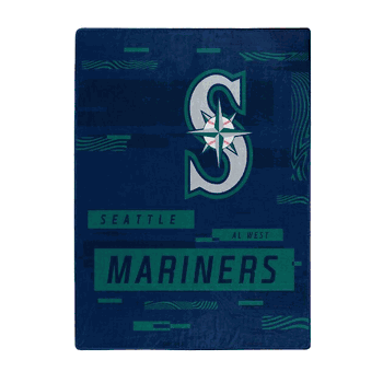 Seattle Mariners Digitize Raschel Plush Throw Blanket