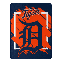 MLB Dimensional Detroit Tigers Micro Raschel Throw