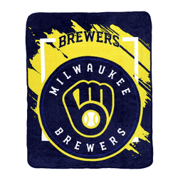 MLB Dimensional Milwaukee Brewers Micro Raschel Throw